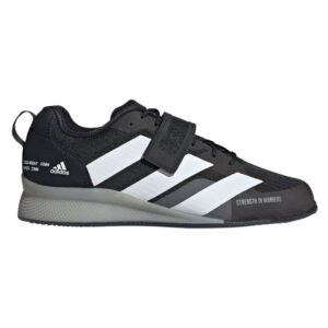The Adidas Adipower III in black, side view